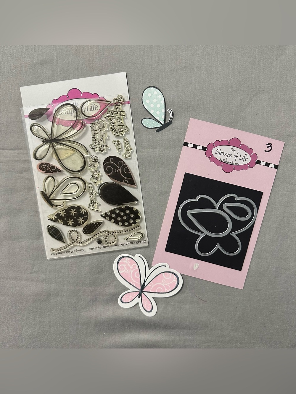 The Stamps Of Life Butterfly2build Clear Stamps & Matching Die Set